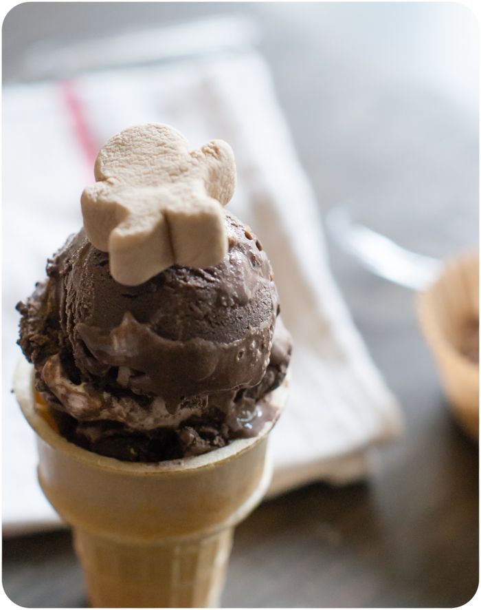 Gingerbread Rocky Road Ice Cream Bake at 350°